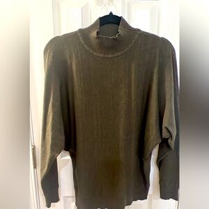 Olive green sweater. Worn once. From a local boutique. Size small.